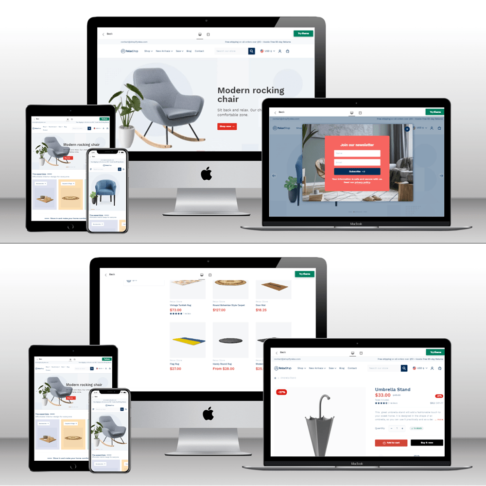 Build your custom Shopify store with Relax theme: style & function