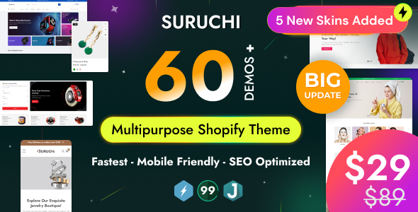 Suruchi Shopify templates free