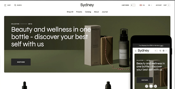 Sydney Shopify theme