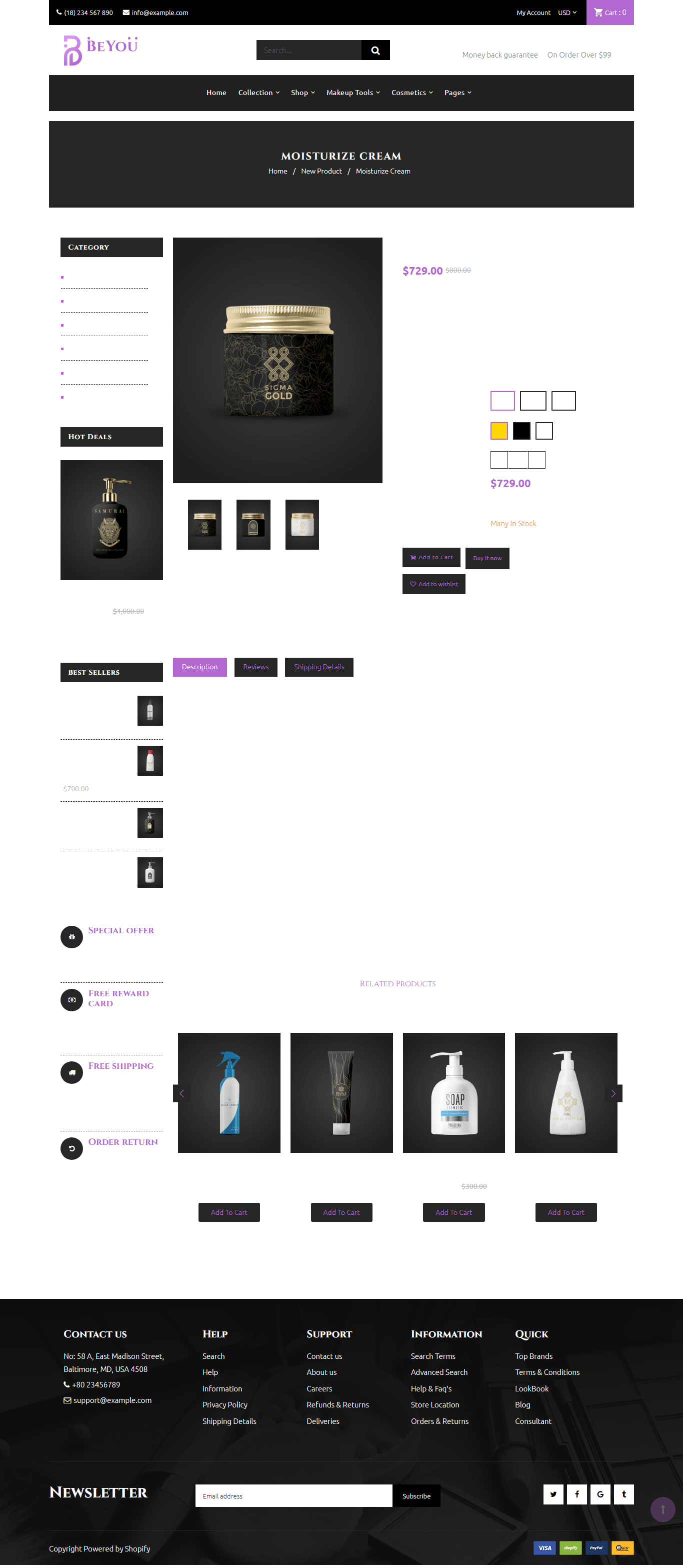 BeYou Shopify theme free