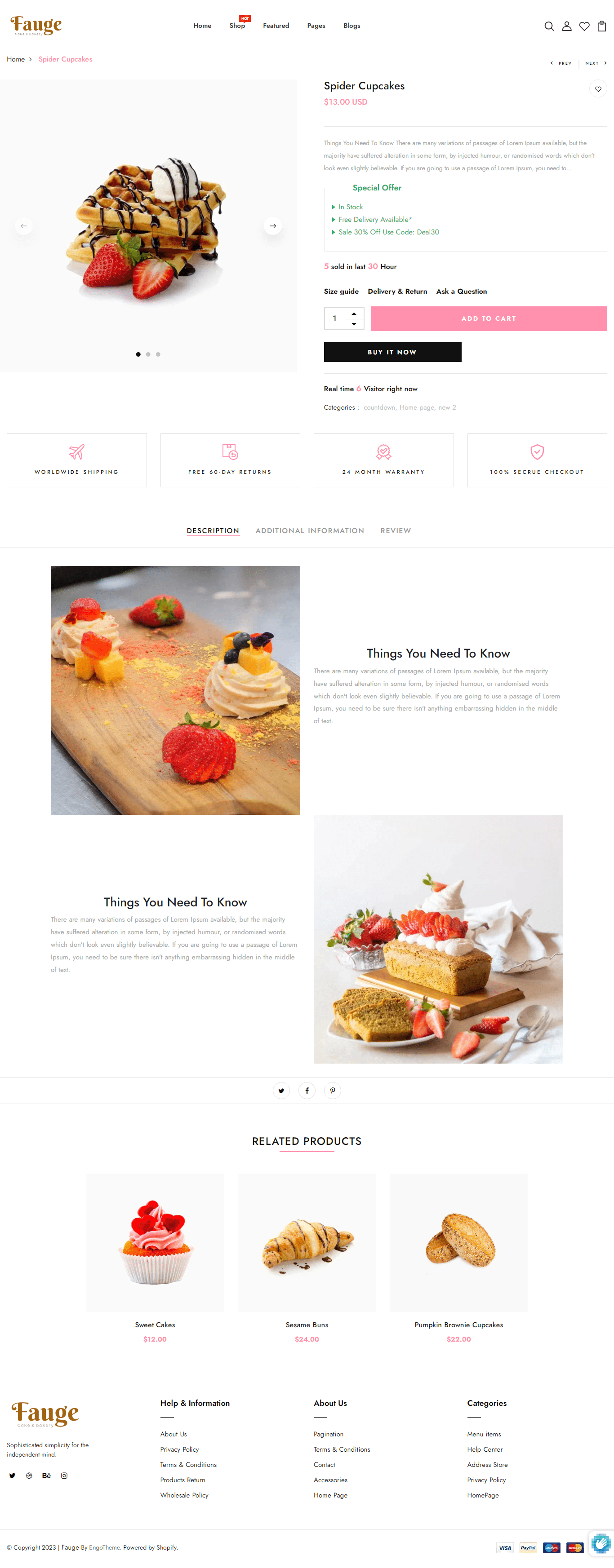 Fauge Shopify theme free