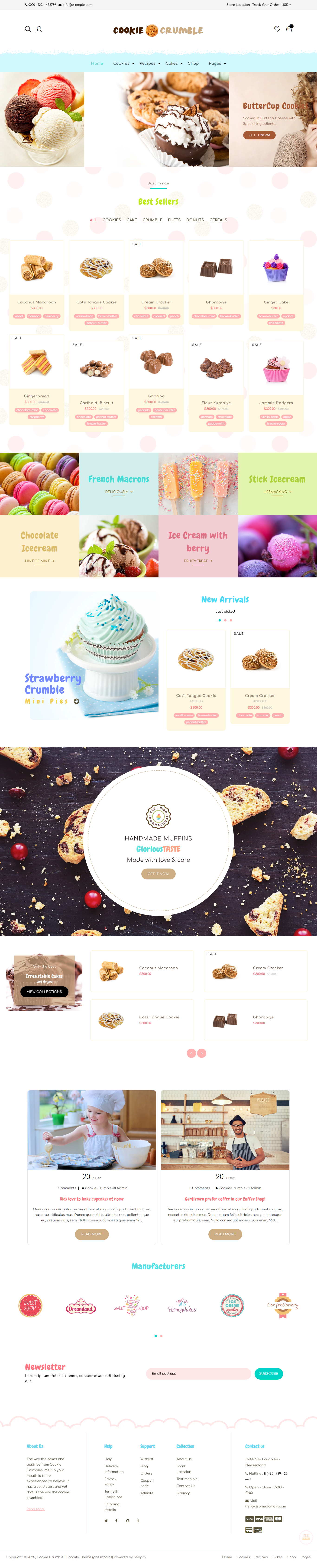 Cookie Shopify Templates Free