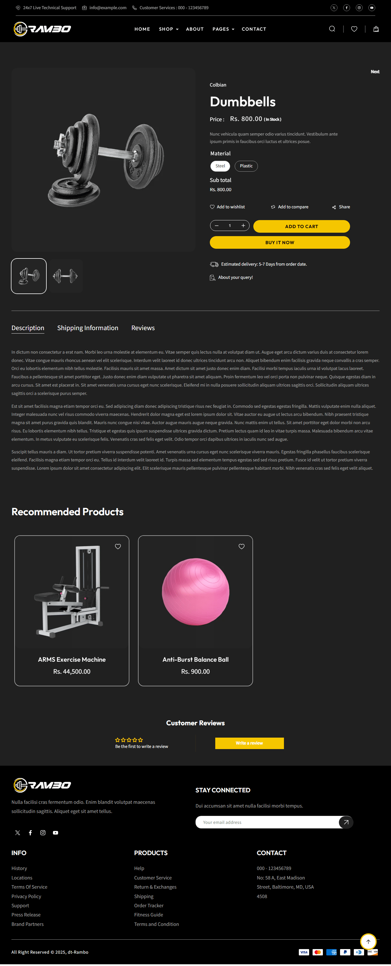 Rambo Shopify Premium Theme Free Download