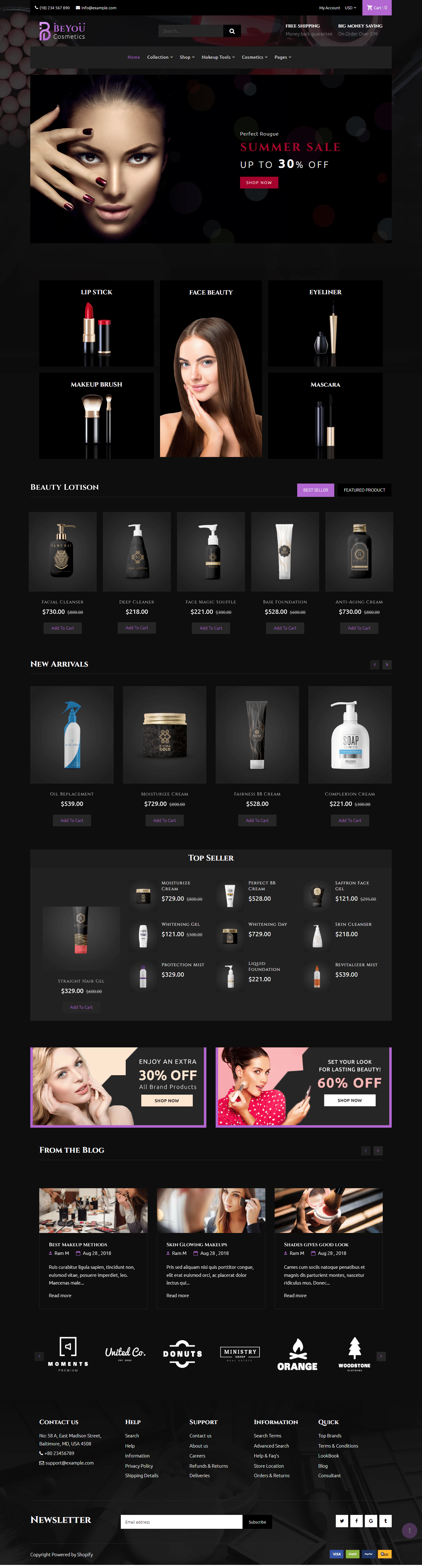 BeYou Shopify templates free