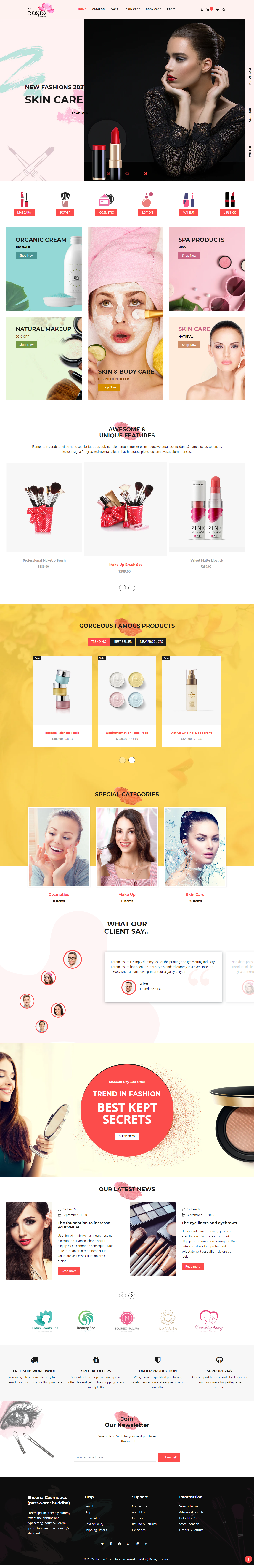 Sheena Shopify templates free