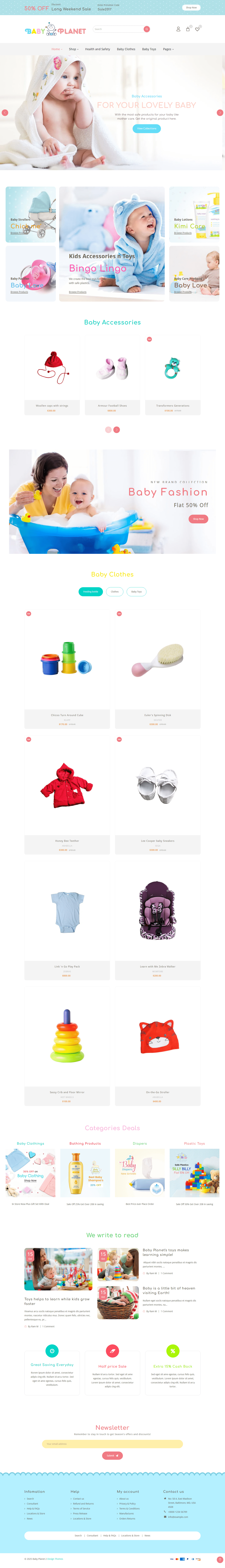 Baby Planet Shopify templates free