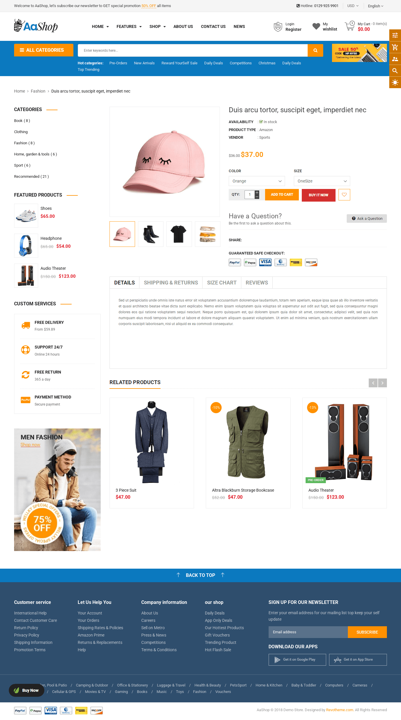 AaShop Shopify Theme Free