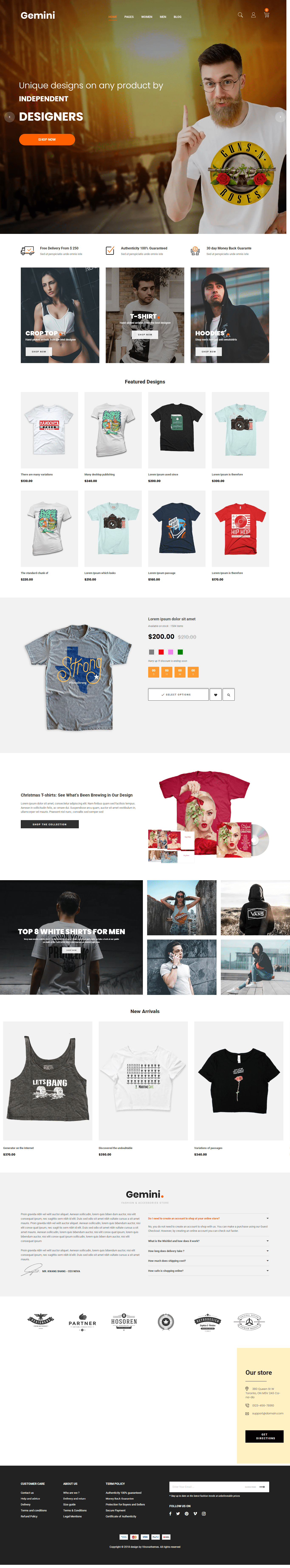 Gemini Shopify templates free