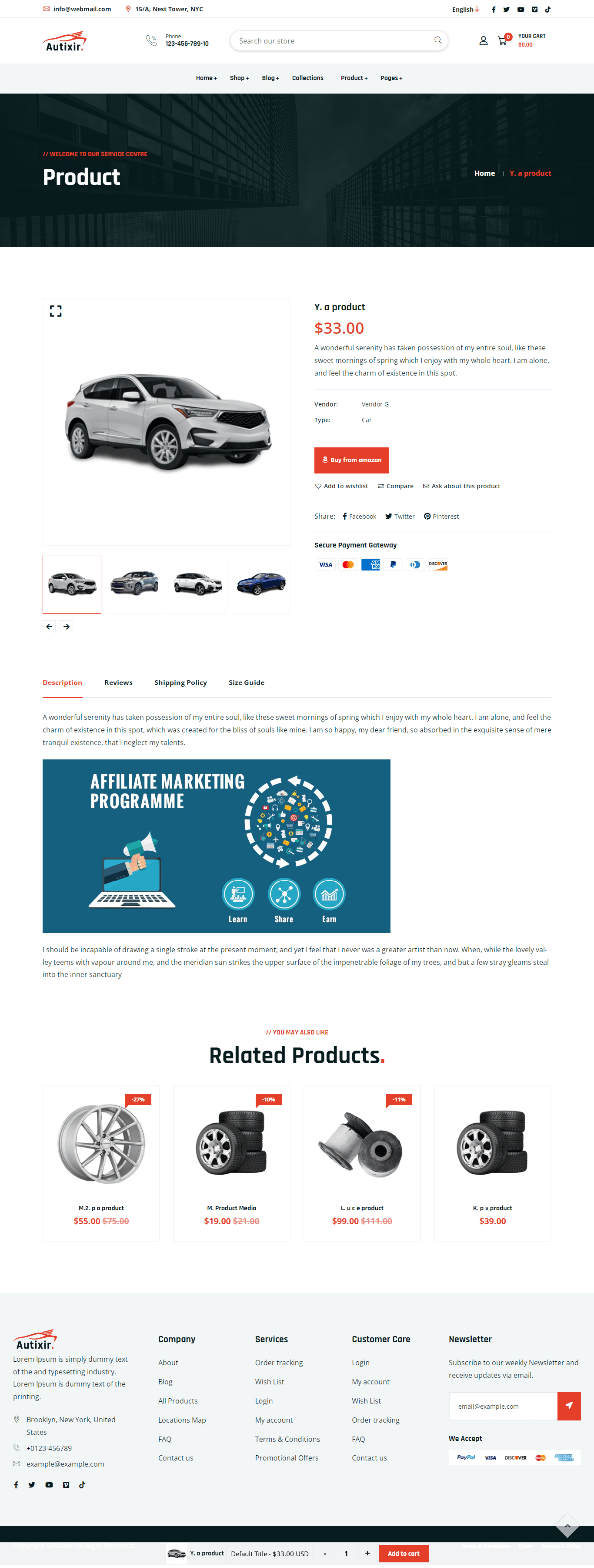 Autixir Shopify theme free