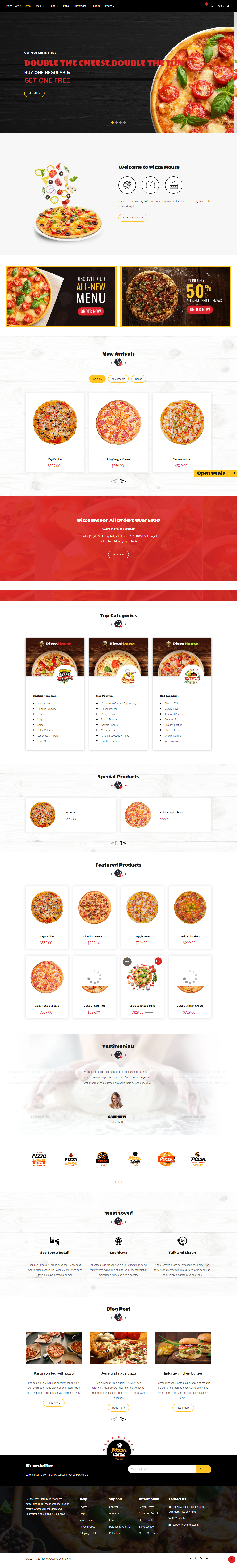 Marios Food Store Shopify templates free