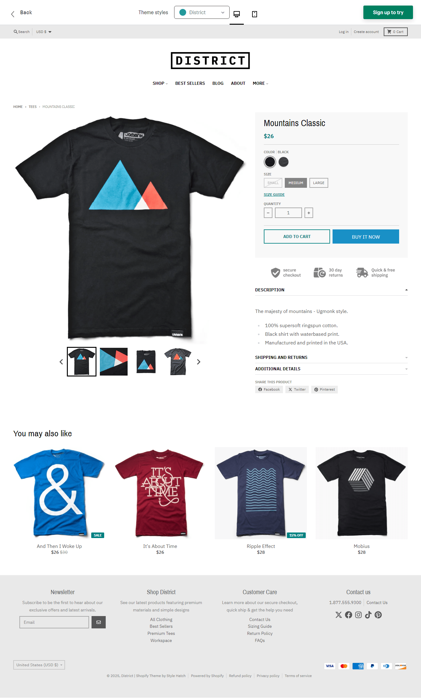 District Shopify Theme Free