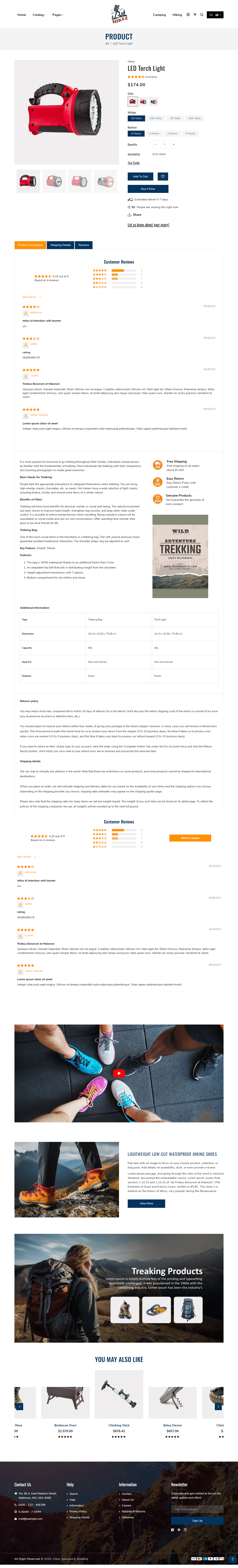 Hikez Trekking Shopify Theme Free