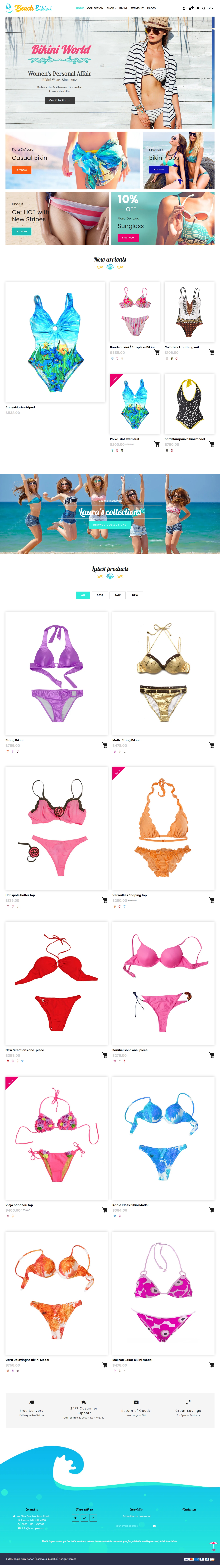 Bikini Shopify templates free