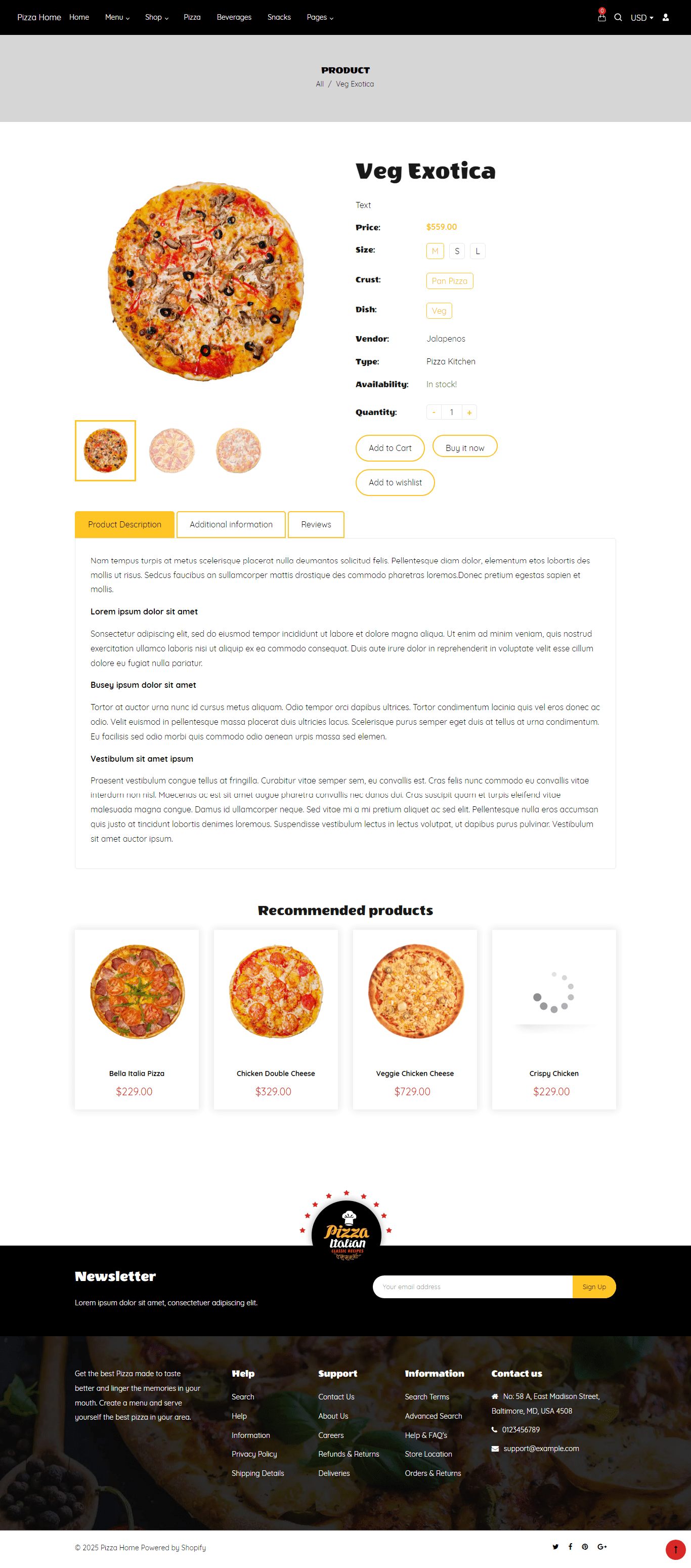 Marios Food Store Shopify theme free
