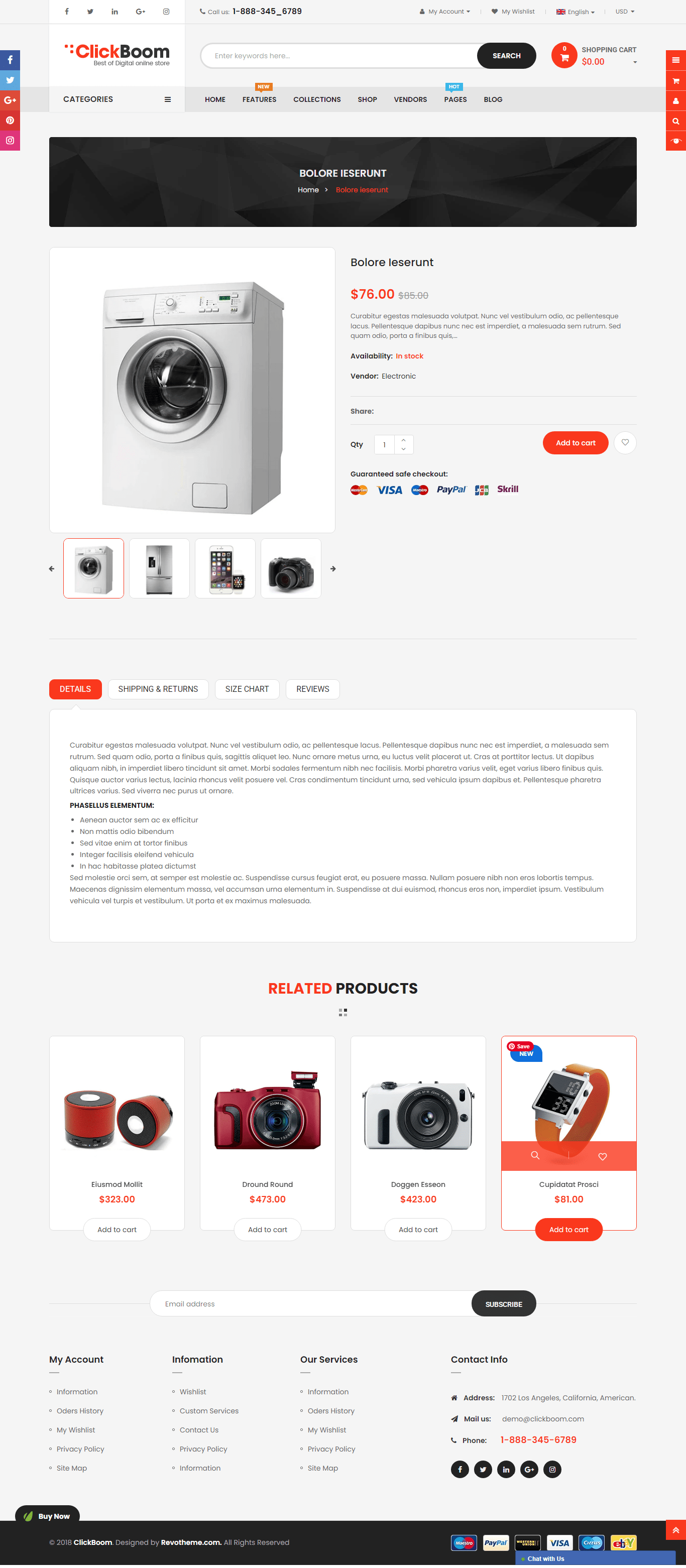 ClickBoom Shopify theme free