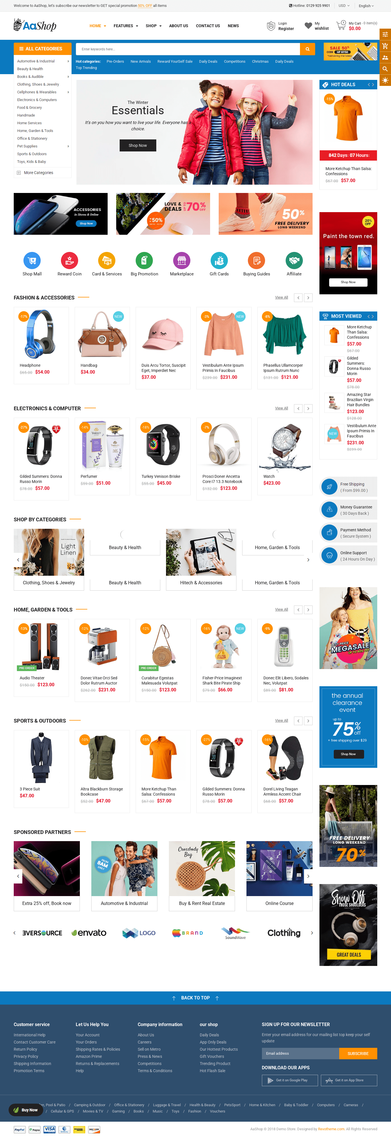 AaShop Shopify Templates Free