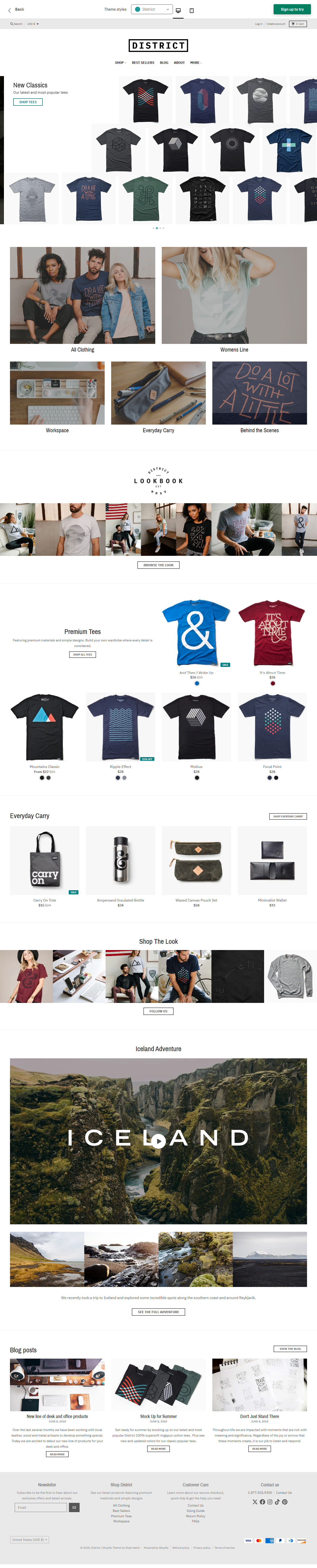 District Shopify Templates Free