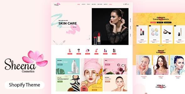 Sheena Beauty Cosmetic Shopify Theme