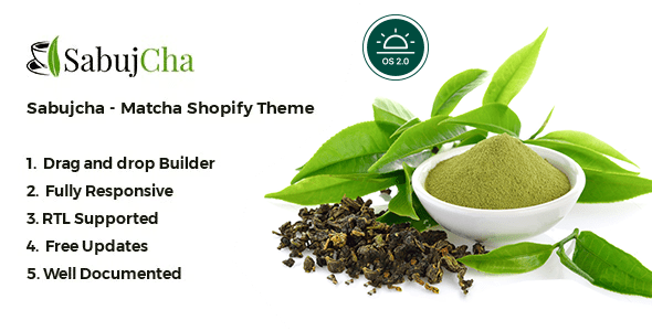 Matcha Shopify Theme Sabujcha
