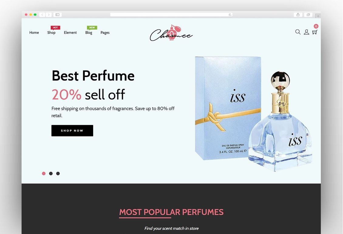 Charmee Perfume And Cosmetics Shopify Theme Free Download