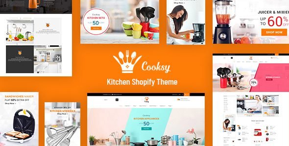 Cooksy Kitchen Store Appliances Shopify Theme Free Download