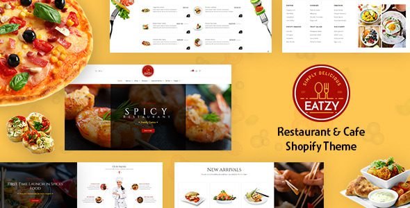 Eatzy Bakery Cafe and Cake Shop Shopify Theme Free Download