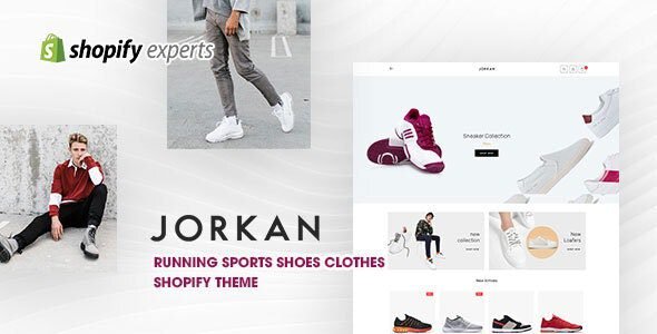 Jorkan Running Sports Shoes Clothes Shopify Theme