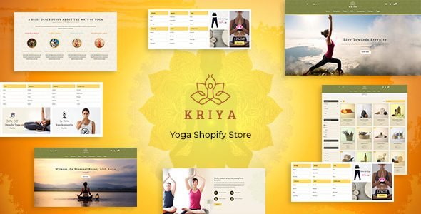 Kriya Pilates Yoga Shopify Theme Free Download