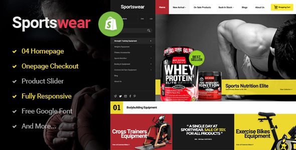 Sportwear Multi Store Responsive Shopify Theme