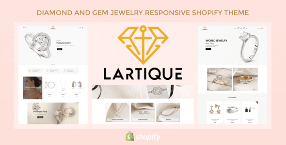 Lartique Diamond And Gem Jewelry Shopify Theme Free Download
