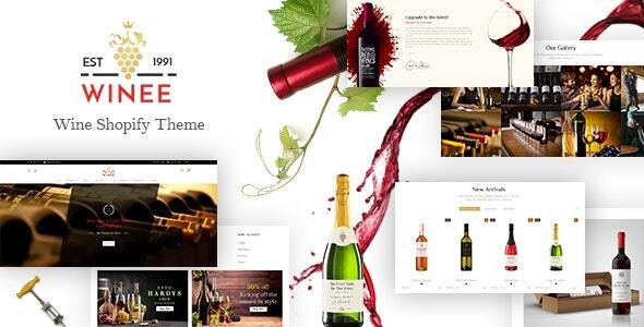 Winee Wine Winery Shopify Theme