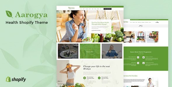 Aarogya Healthcare Nutrition and Wellness Shopify Theme