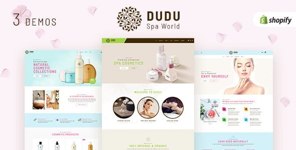 DUDU Beauty Cosmetic Shopify Theme Free Download