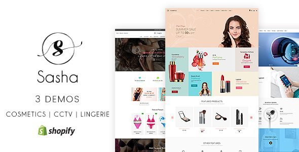 Sasha Cosmetics CCTV lingerie Shopify Theme