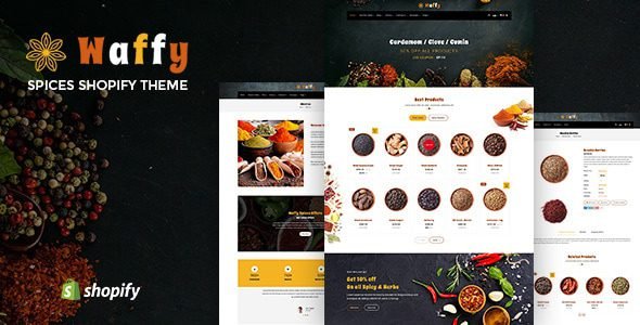 Waffy Spices Dry Fruits Store Shopify Theme
