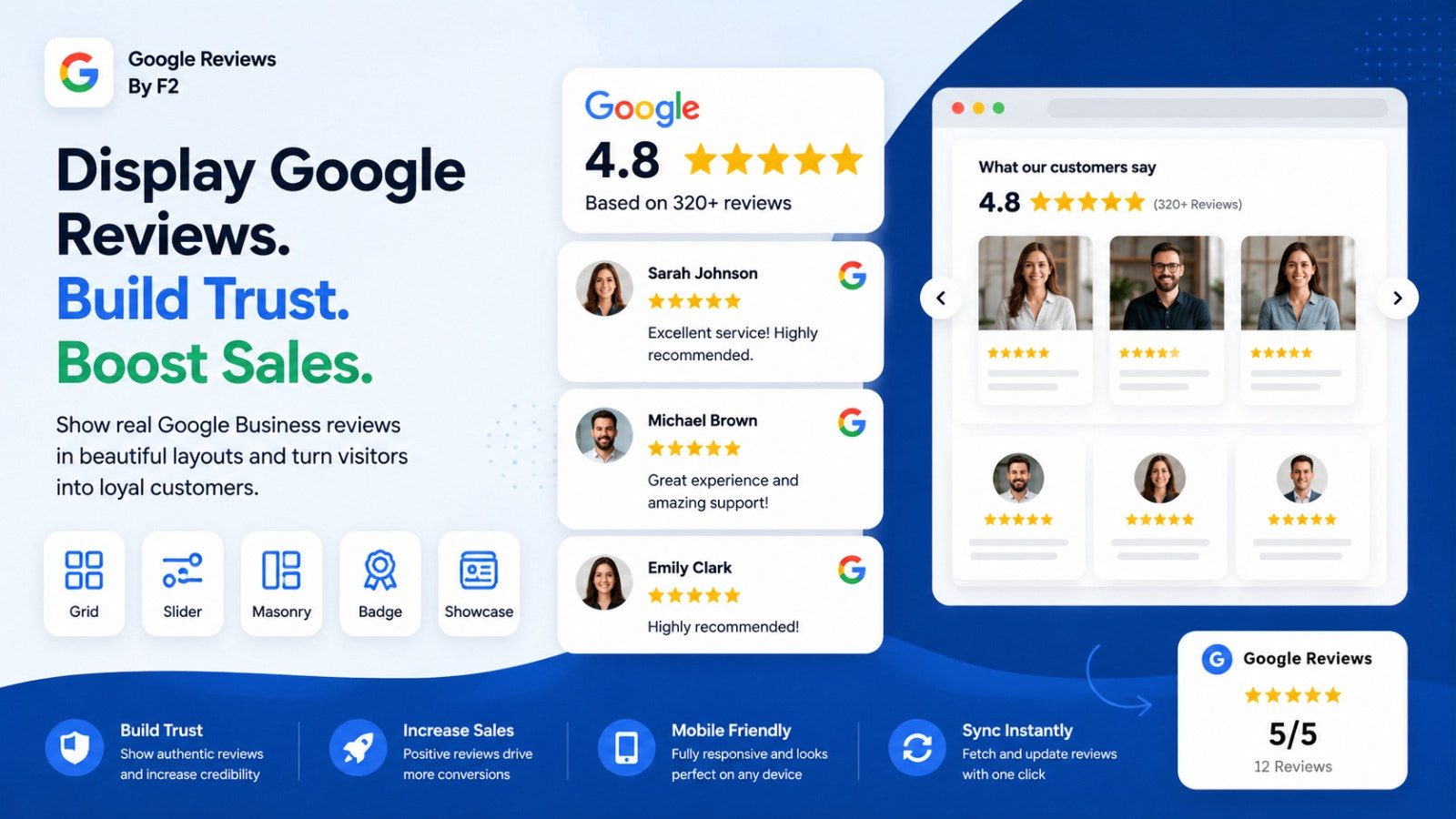 Google Reviews By F2 screenshot
