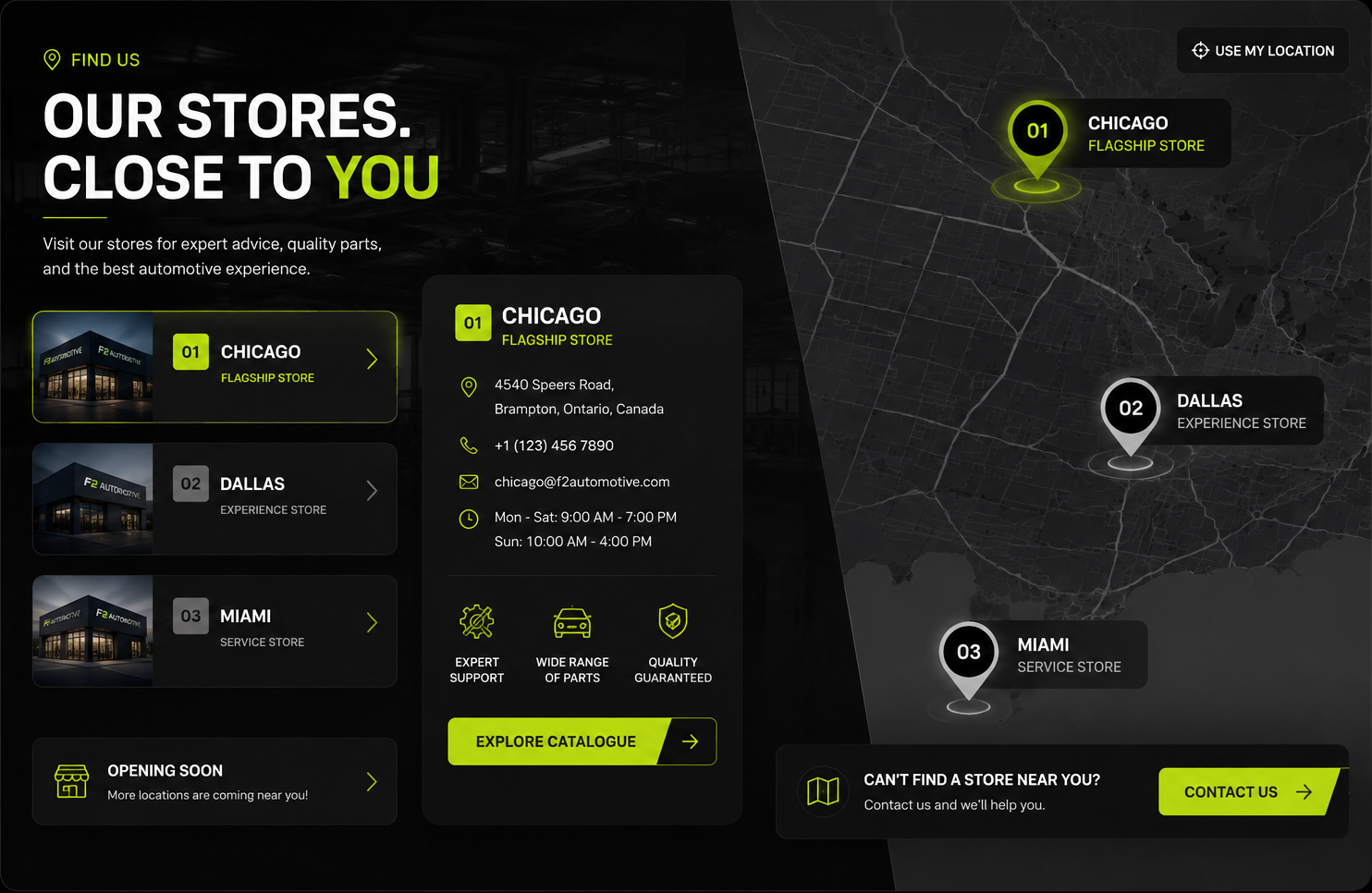 Our stores close to you store locator